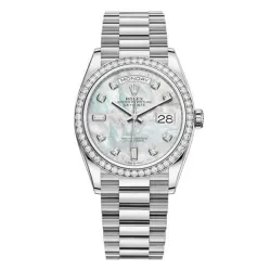 Часы Rolex Day Date Ladies White mother-of-pearl set with diamonds 128349RBR 020664
